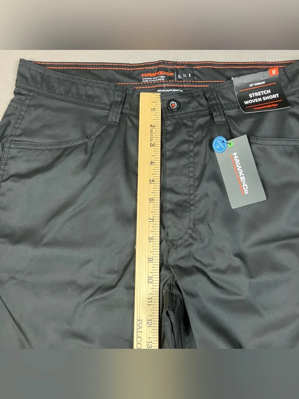 Hawke & Co. Men’s Size 32 Stretch Woven Performance Shorts Black NWT!